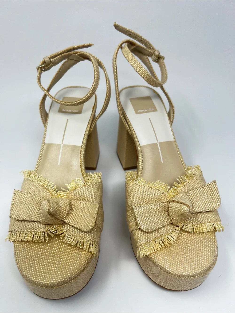 Dolce Vita Raffia Bow Sandals NEW! Size 8.5